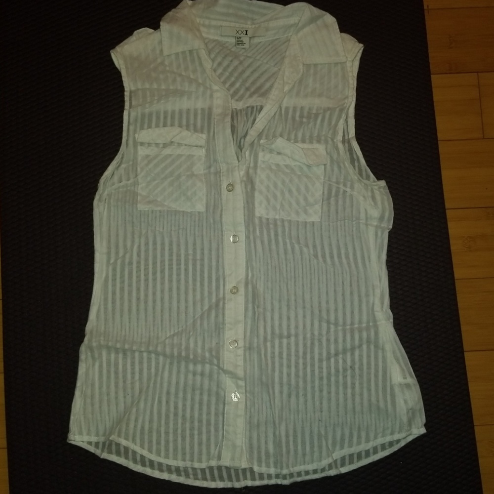 Forever 21 Striped Button Down